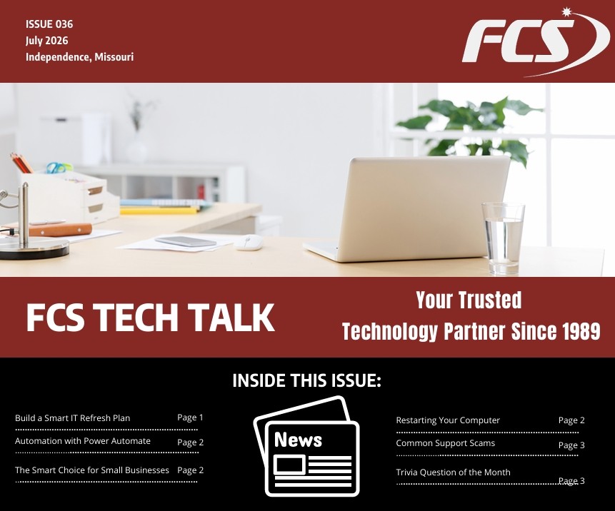 FCS Tech Talk Newsletter - July 2026